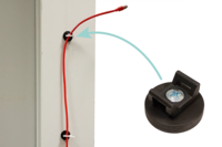 Elektroinstallation mit magnetischem Kabelhalter | © Brugger GmbH Magnetsysteme