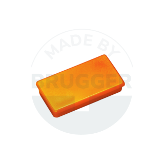Bueromagnet orange rechteckig 37mm | © Brugger GmbH