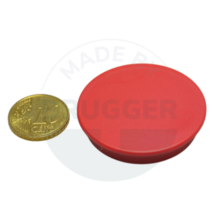 Bueromagnet rund rot 40mm