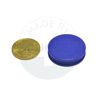 Glass board magnet round blue 25mm | © Brugger GmbH