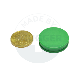 Glass board magnet round green 25mm | © Brugger GmbH