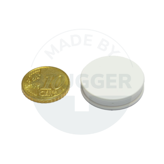 Glass board magnet round white 25mm | © Brugger GmbH