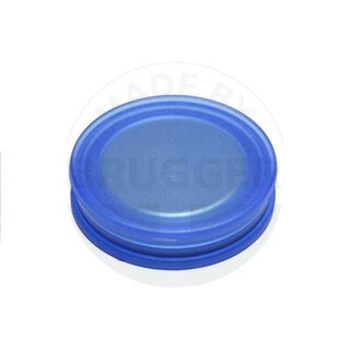 OM025NdRd00bl-03-brugger | © Brugger GmbH Glasboardmagnet rund blau transparent 25mm | © Brugger GmbH