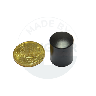 Cylinder magnet 14mm black | © Brugger GmbH