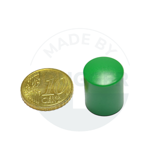 Cylinder magnet 14mm green | © Brugger GmbH