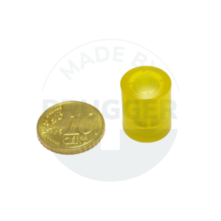 Cylinder magnet 14mm yellow transparent | © Brugger GmbH