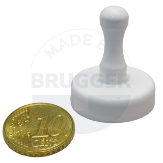 Handle magnet metal housing white lacquered | © Brugger GmbH