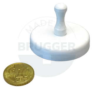 Handle magnet metal housing white lacquered | © Brugger GmbnH