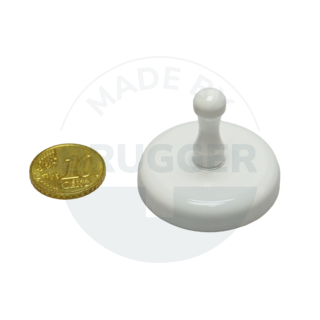 Handle magnet metal housing white lacquered | © Brugger GmbH
