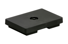 Gummierte Magnetsysteme rechteckig schwarz 70x50mm | © Brugger GmbH