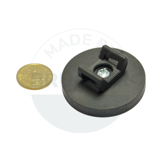 Rubberised magnet for cable mounting 43mm | © Brugger GmbH