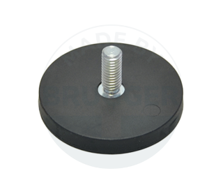 Gummierter Magnet mit Außengewinde 43mm M6x15 | © Brugger GmbH