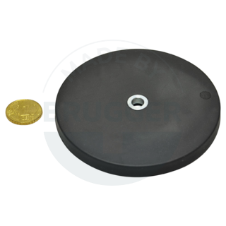 Rubberised magnet with bore and countersink 88mm | © Brugger GmbH