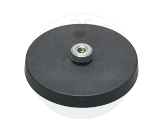 Gummierter Magnet mit Gewindebuchse 31mm M4 | © Brugger GmbH