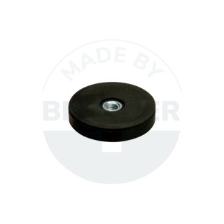 Rubberised magnet with internal thread 31mm M5 | © Brugger GmbH