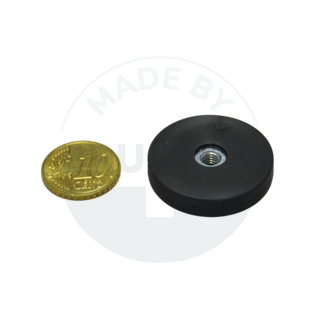 Rubberised magnet with internal thread | © Brugger GmbH