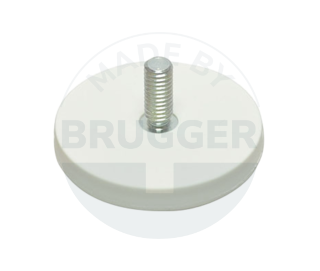 Gummierter Magnet mit Außengewinde 43mm M6x15 | © Brugger GmbH