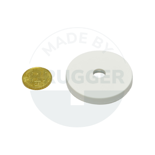 Rubberised magnet with bore and countersink 43mm | © Brugger GmbH