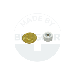 Rubberised magnet with bore and countersink 12mm | © Brugger GmbH
