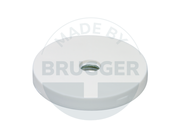 Gummierter Magnet mit Bohrung und Senkung 43mm | © Brugger GmbH