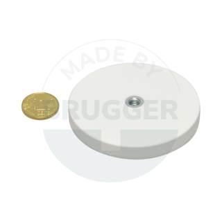 Aimant caoutchouté avec filetage intérieur 66mm M6 | © Brugger GmbH