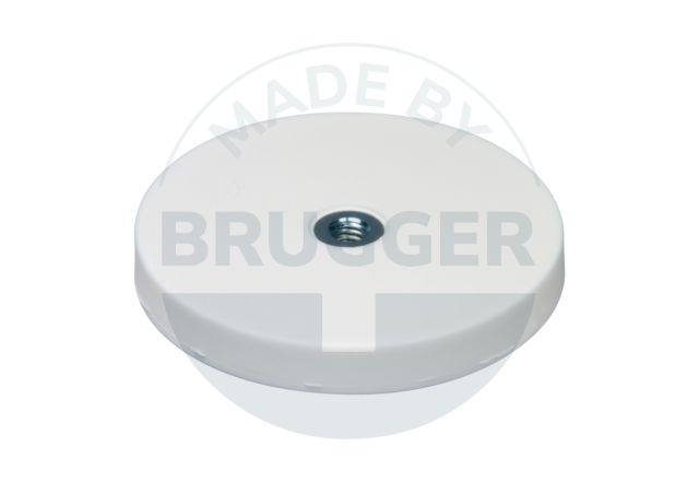 Gummierter Magnet mit Innengewinde 43mm M4 | © Brugger GmbH