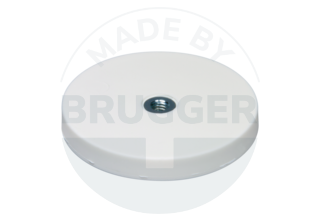 Gummierter Magnet mit Innengewinde 43mm M4 | © Brugger GmbH