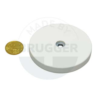 Aimant caoutchouté avec alésage cylindrique 66mm | © Brugger GmbH