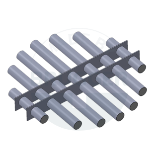 Magnetfiltergitter  aus NdFeB rund geschweißte Ausführung Zeichnung | © Brugger GmbH