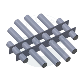 Magnetfiltergitter  aus NdFeB rund geschweißte Ausführung Zeichnung | © Brugger GmbH