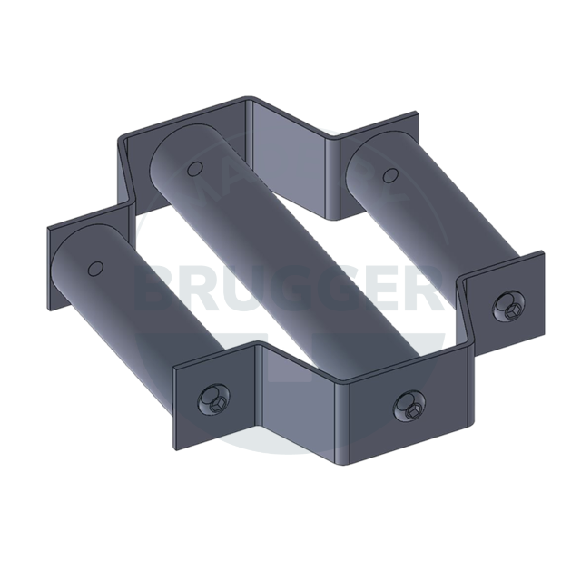 Magnetic filter grille round made of NdFeB screwed version Design drawing | © Brugger GmbH