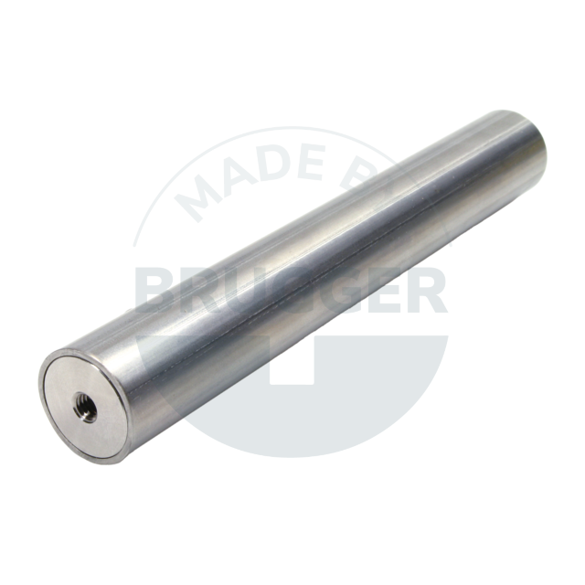 Magnetic filter bar made of NdFeB ⌀25mm with internal thread on both sides | © Brugger GmbH