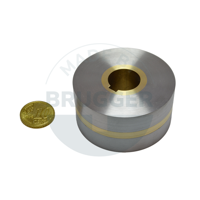Magnetic wheels with two-pole pitch, bore and groove ⌀50mm | © Brugger GmbH