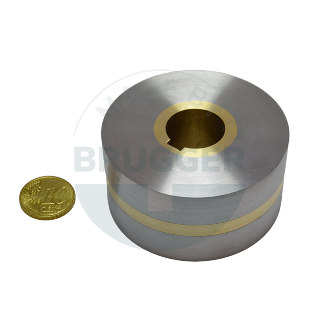 Magnetic wheels with two-pole pitch, bore and groove ⌀63mm | © Brugger GmbH