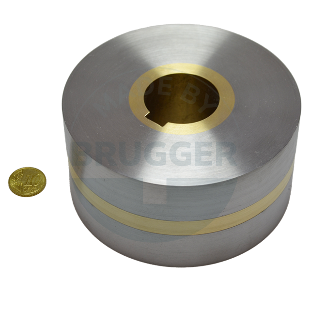Magnetic wheels with two-pole pitch, bore and groove ⌀125mm | © Brugger GmbH