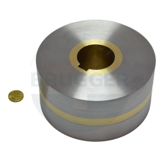 Magnetrolle mit Zweipol-Teilung, Bohrung und Nut ⌀160mm | © Brugger GmbH