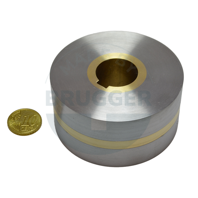 Magnetic wheels with two-pole pitch, bore and groove ⌀80mm | © Brugger GmbH