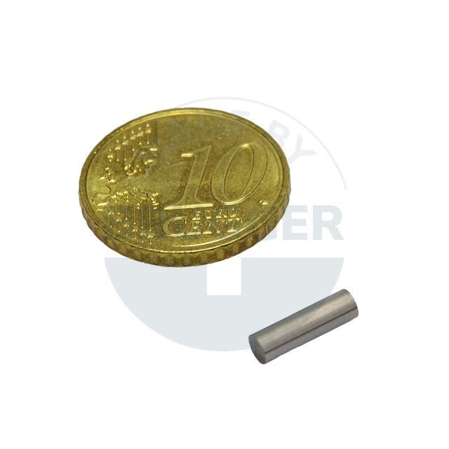 Stabmagnet Zylinderform 3x10mm | © Brugger GmbH