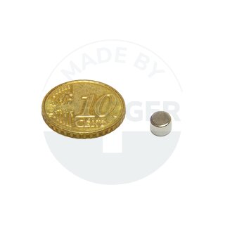 Scheibenmagnet aus NdfeB bis 80°C | © Brugger GmbH