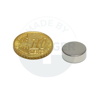 Scheibenmagnet aus NdfeB bis 80°C | © Brugger GmbH
