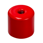 Stabgreifer AlNiCo Stahlgehäuse mit Innengewinde rot lackiert 20mm | © Brugger GmbH