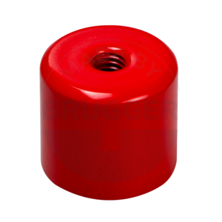 Stabgreifer AlNiCo Stahlgehäuse mit Innengewinde rot lackiert 20mm | © Brugger GmbH