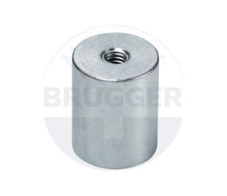 Stabgreifer aus AlNiCo Stahlgehäuse mit Innengewinde verzinkt 20mm | © Brugger GmbH