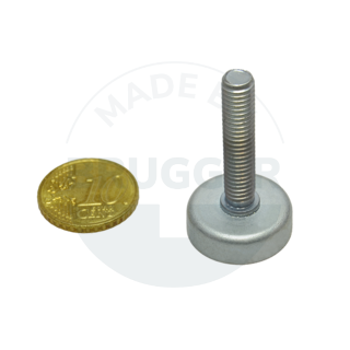 Aimant à pot en ferrite dure boîtier en acier avec filetage extérieur galvanisé 20mm M6x30 | © Brugger GmbH