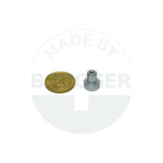 Pot magnet made of hard ferrite steel housing with threaded bush galvanised 10mm M3 | © Brugger GmbH