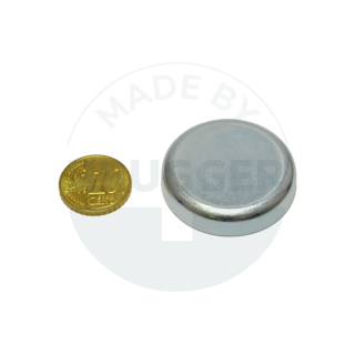 Aimant à pot en ferrite dure boîtier en acier galvanisé 36mm | © Brugger GmbH
