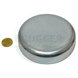 Aimant à pot en ferrite dure boîtier en acier galvanisé 100mm | © Brugger GmbH