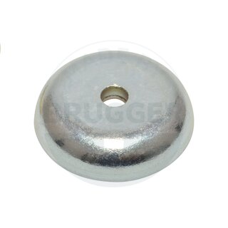 Topfmagnet aus NdFeB Stahlgehäuse gestanzt mit Bohrung und Senkung verzinkt 32mm | © Brugger GmbH