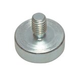 Topfmagnet aus NdFeB Stahlgehäuse mit Außengewinde verzinkt 20mm M6x10 | © Brugger GmbH