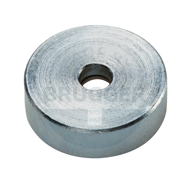 Topfmagnet aus NdFeB Stahlgehäuse mit Bohrung und Senkung verzinkt 20mm | © Brugger GmbH